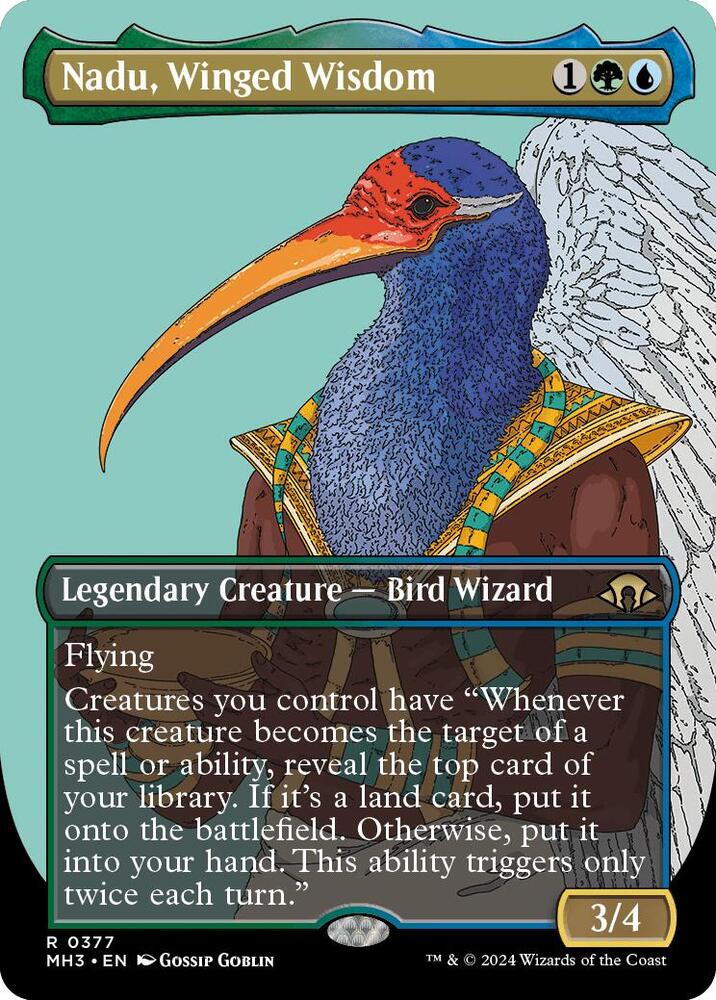 Nadu, Winged Wisdom (Borderless) (377) (MH3)