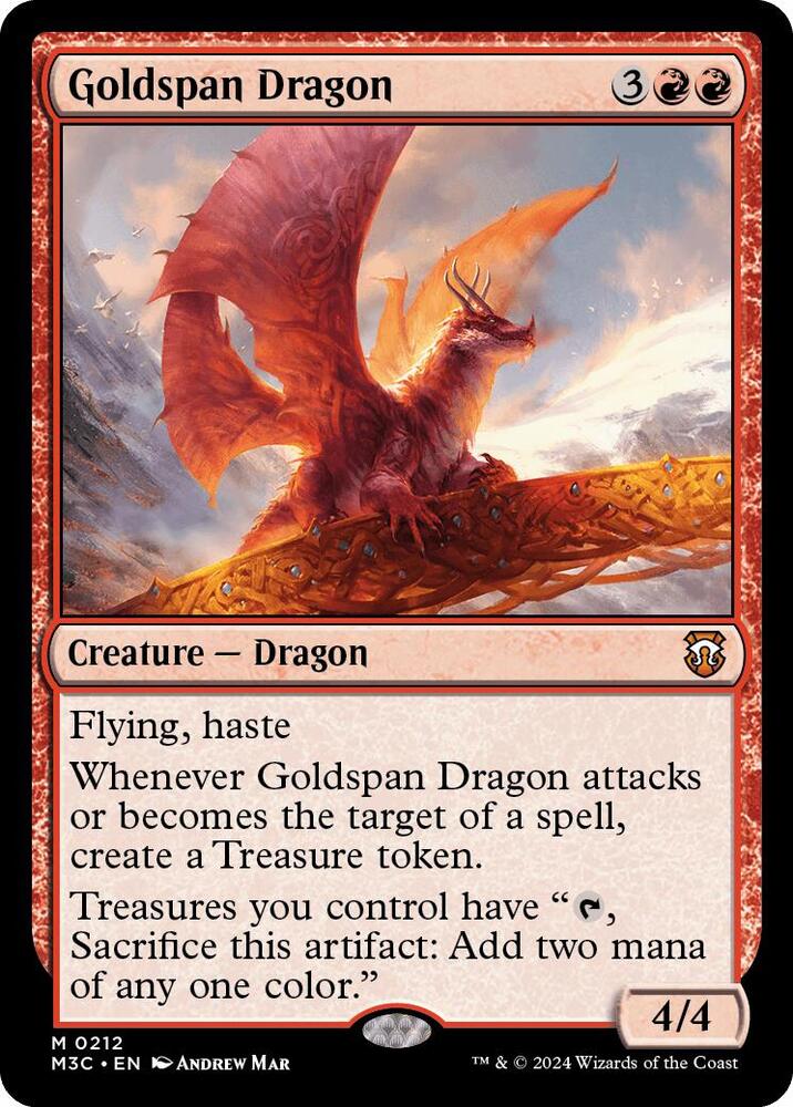 Goldspan Dragon (Ripple Foil) (212) (M3C)