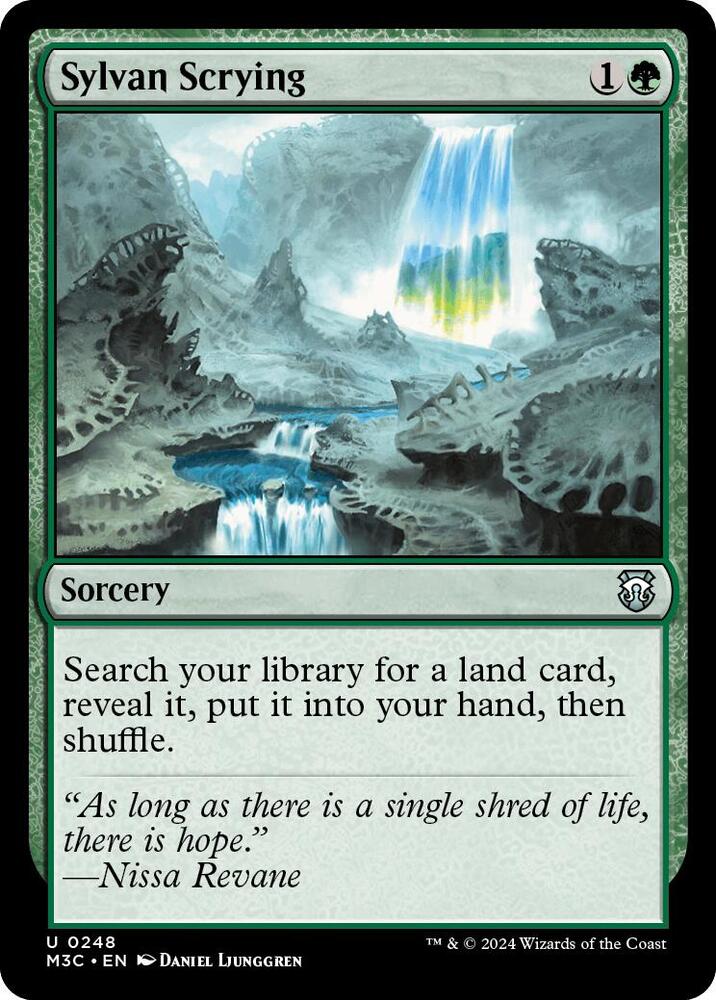 Sylvan Scrying (Ripple Foil) (248) (M3C)