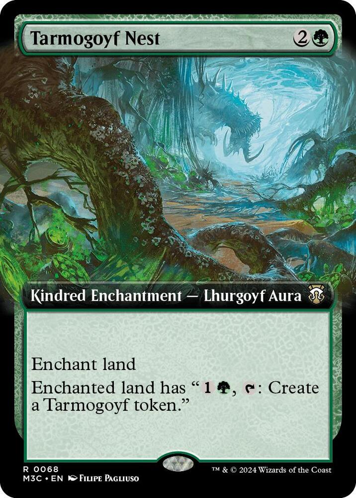 Tarmogoyf Nest (Extended Art) (Ripple Foil) (68) (M3C)