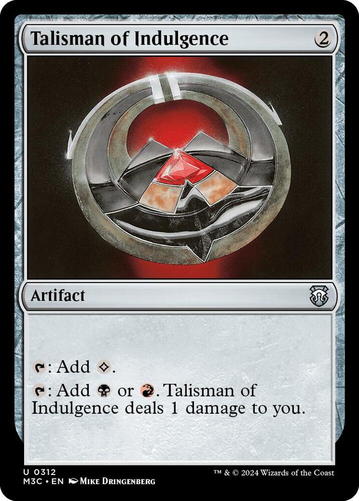 Talisman of Indulgence (Ripple Foil) (312) (M3C)