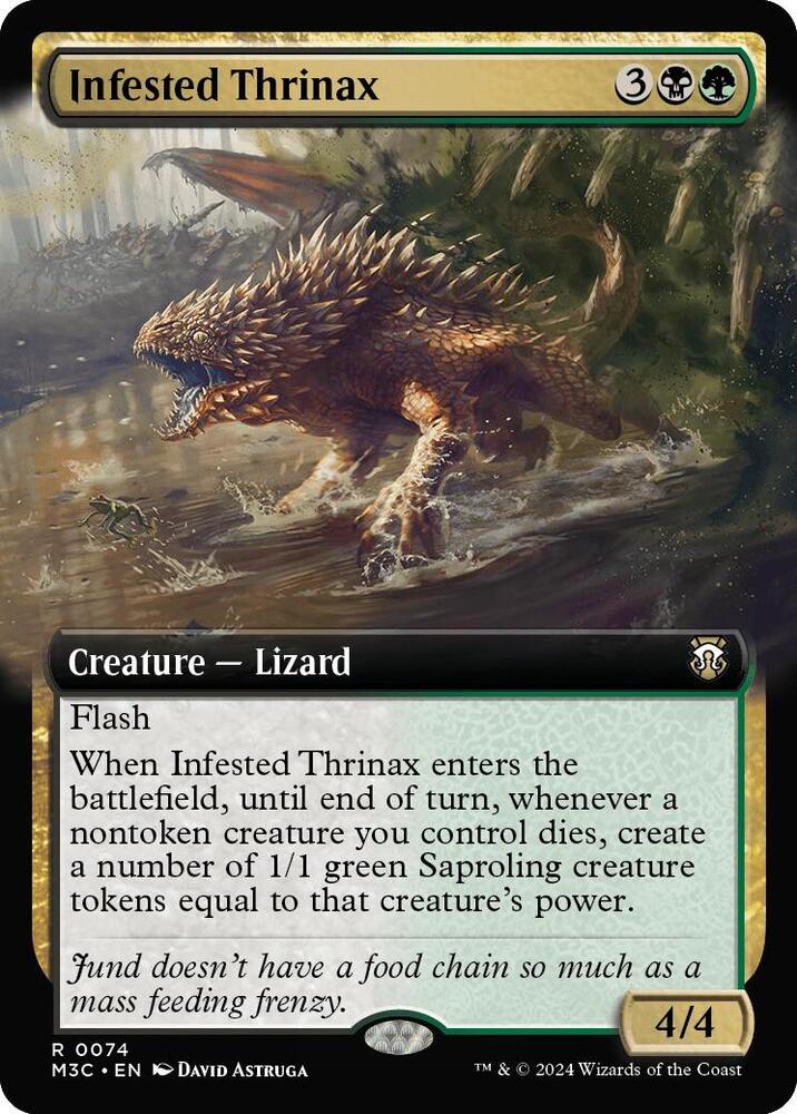 Infested Thrinax (Extended Art) (74) (M3C)