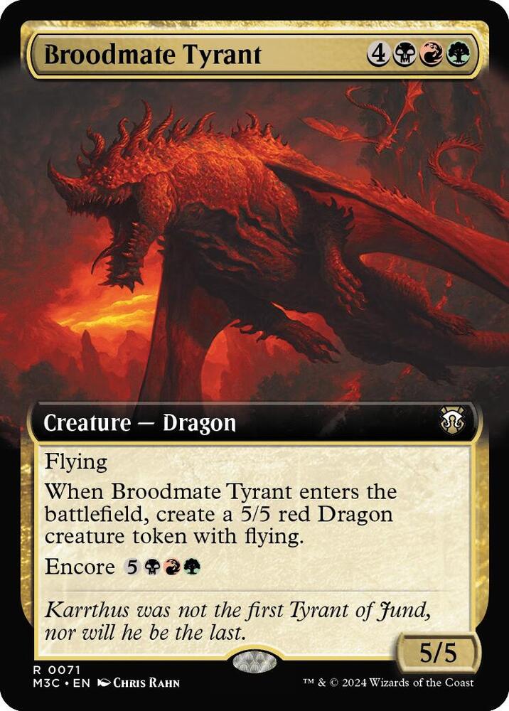 Broodmate Tyrant (Extended Art) (Ripple Foil) (71) (M3C)
