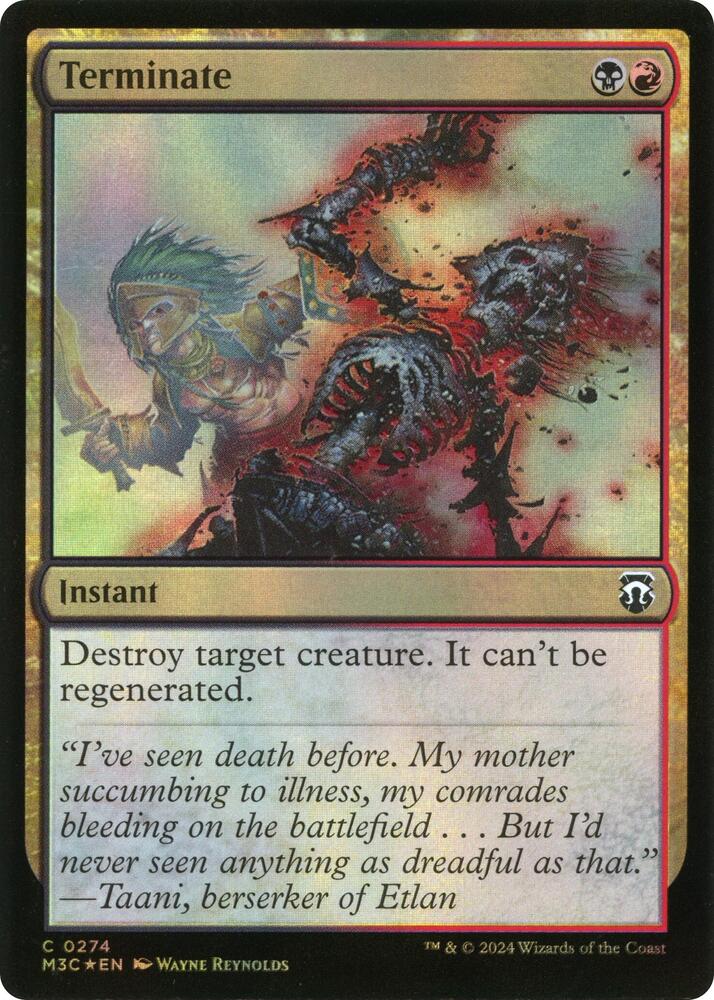 Terminate (Ripple Foil) (274) (M3C)