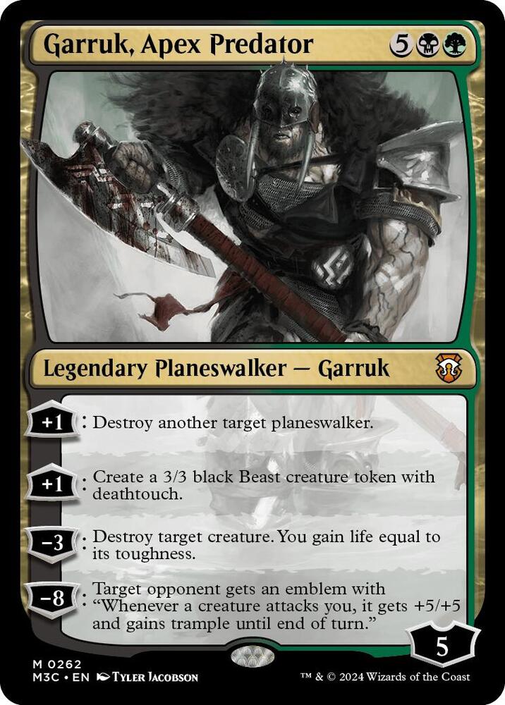 Garruk, Apex Predator (Ripple Foil) (262) (M3C)