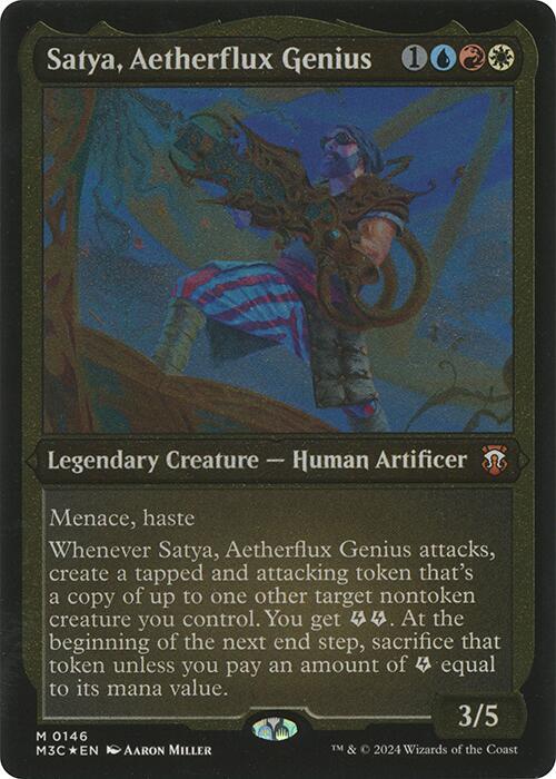 Satya, Aetherflux Genius (Display Commander) - Thick Stock (146) (M3C)