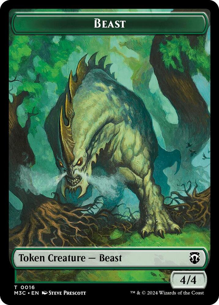 Beast (0016) // Copy Double-Sided Token (16 // 1) (M3C)