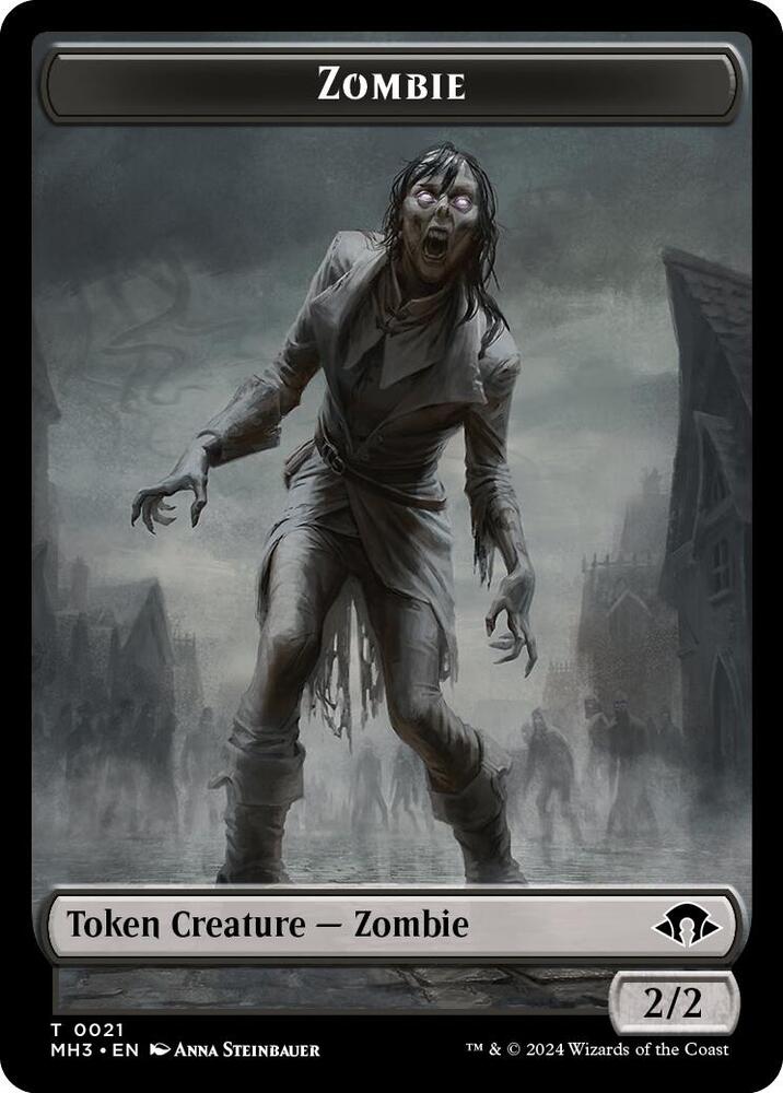 Zombie // Insect (0027) Double-Sided Token (21 // 27) (MH3)