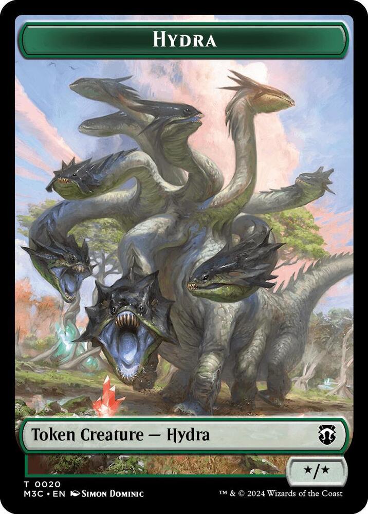 Hydra // Boar Double-Sided Token (20 // 17) (M3C)