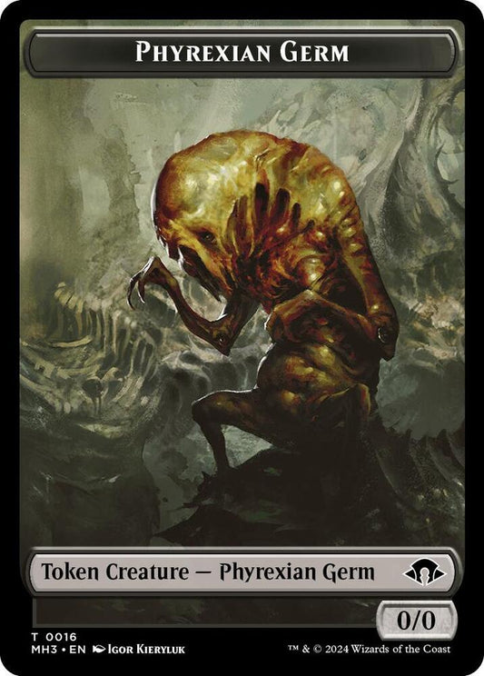 Image for Phyrexian Germ // Zombie Double-Sided Token (16 // 21) (MH3) - Magic: The Gathering