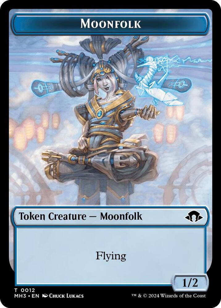 Moonfolk // Energy Reserve Double-Sided Token (12 // 36) (MH3)