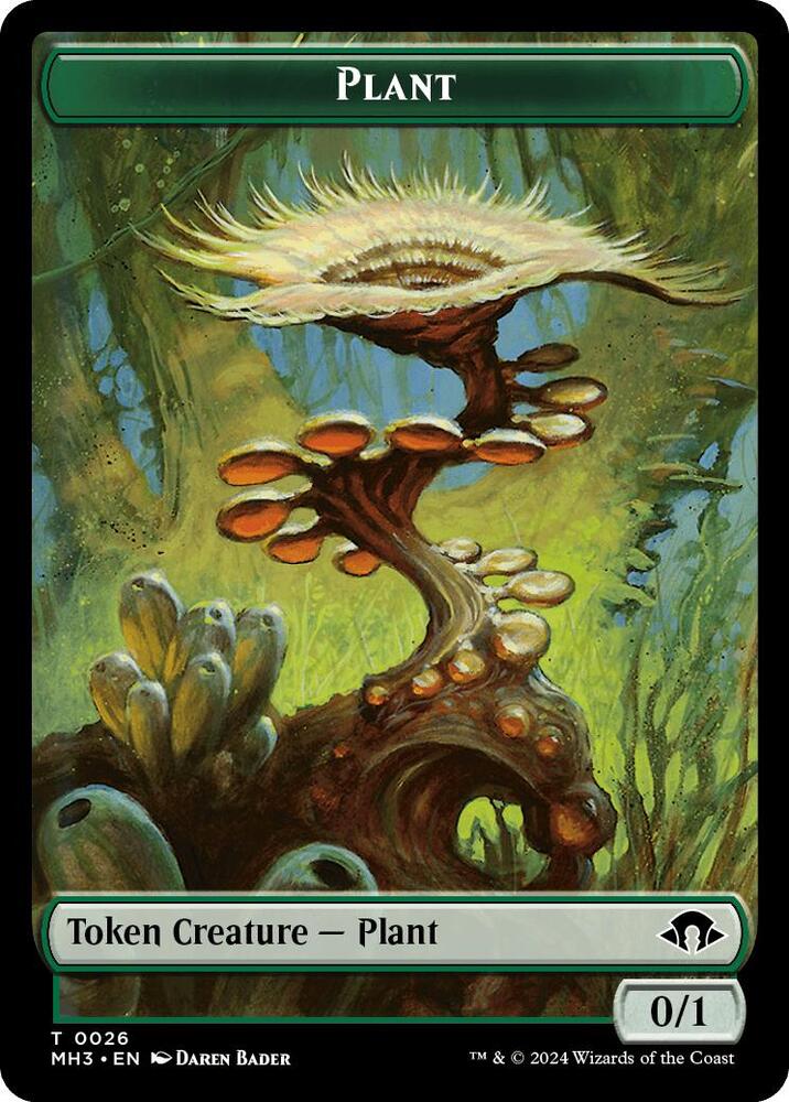 Plant // Energy Reserve Double-Sided Token (26 // 36) (MH3)