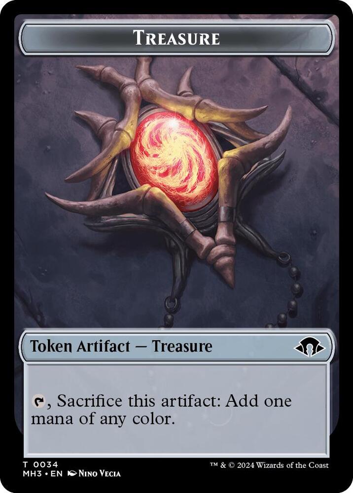 Treasure // Energy Reserve Double-Sided Token (34 // 36) (MH3)