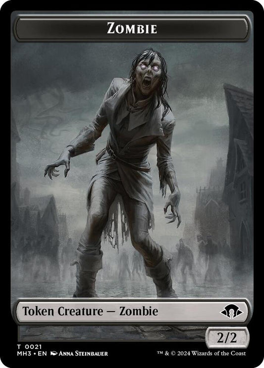 Image for Zombie Token (21) (MH3) - Magic: The Gathering