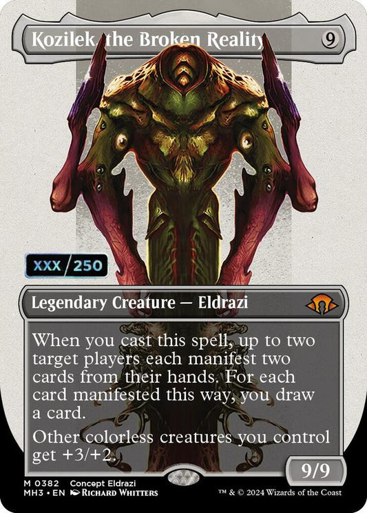 Image for Kozilek, the Broken Reality (Borderless) (Serial Numbered) (382) (MH3) - Magic: The Gathering