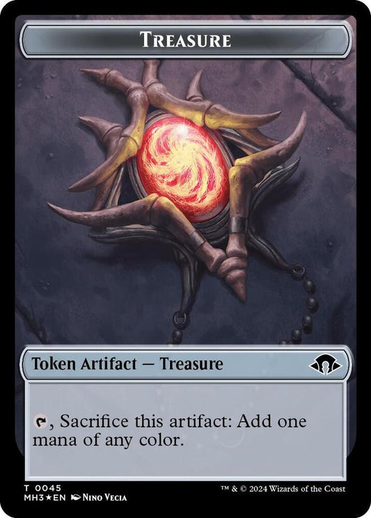 Image for Treasure (Ripple Foil)  // Copy Double-Sided Token (45 // 1) (MH3) - Magic: The Gathering