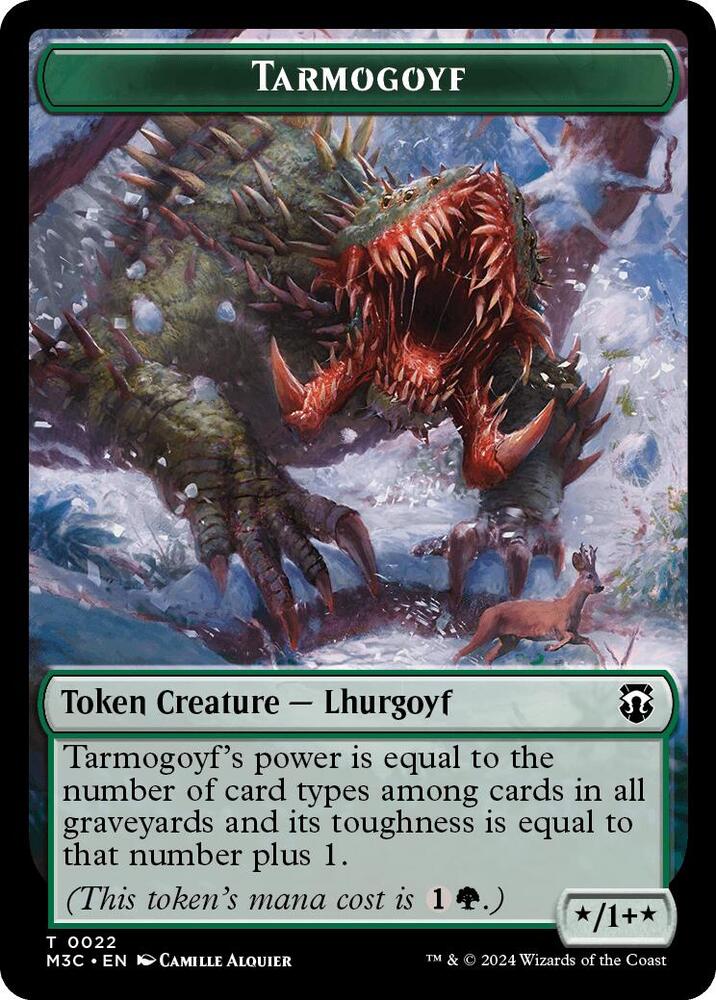 Tarmogoyf (Ripple Foil) // Goblin Double-Sided Token (22 // 13) (M3C)