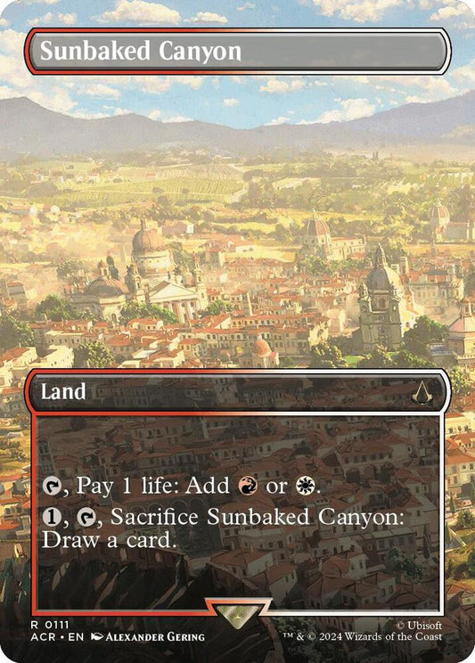 Image for Sunbaked Canyon (Borderless) (111) (ACR) - Magic: The Gathering