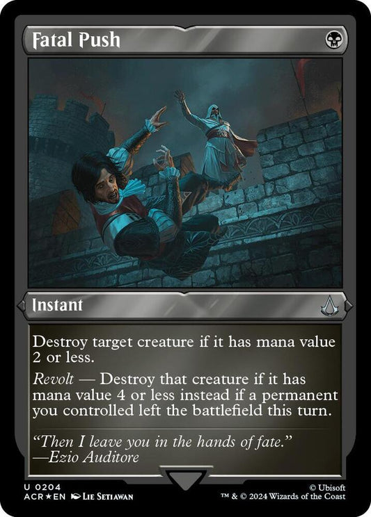 Image for Fatal Push (Foil Etched) (204) (ACR) - Magic: The Gathering