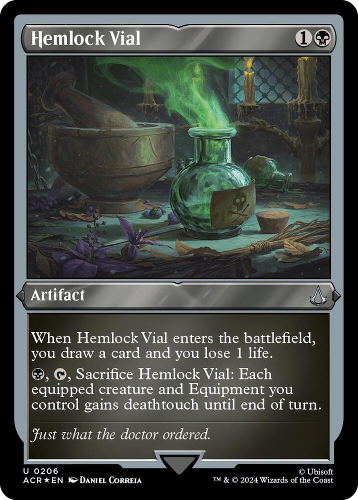 Hemlock Vial (Foil Etched) (206) (ACR)