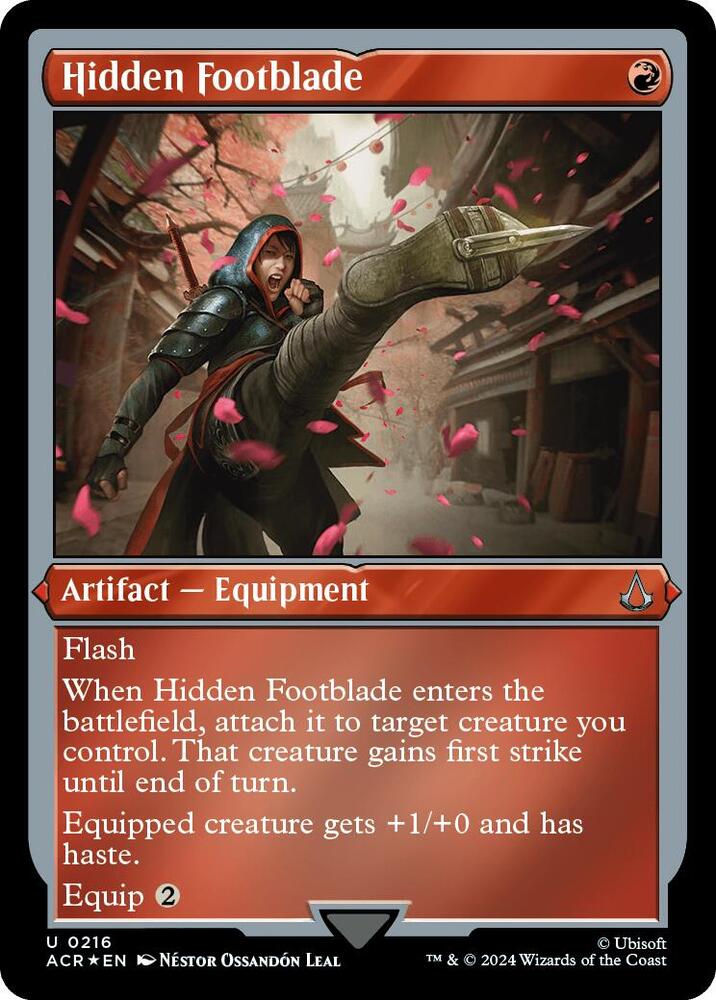 Hidden Footblade (Foil Etched) (216) (ACR)