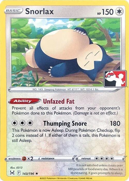 Snorlax - 143/196 (143/196)