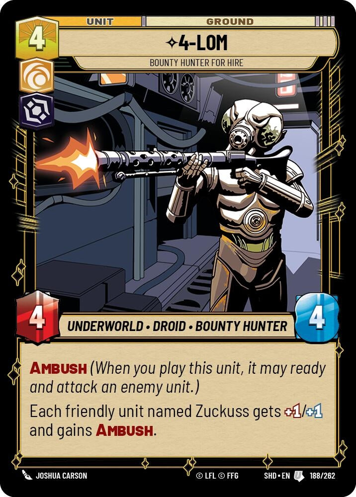 4-LOM - Bounty Hunter for Hire (188/262) (SHD)