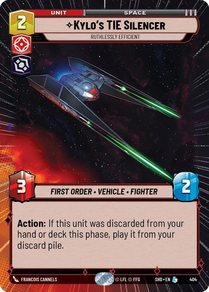Kylo's TIE Silencer - Ruthlessly Efficient (Hyperspace) (404) (SHD)