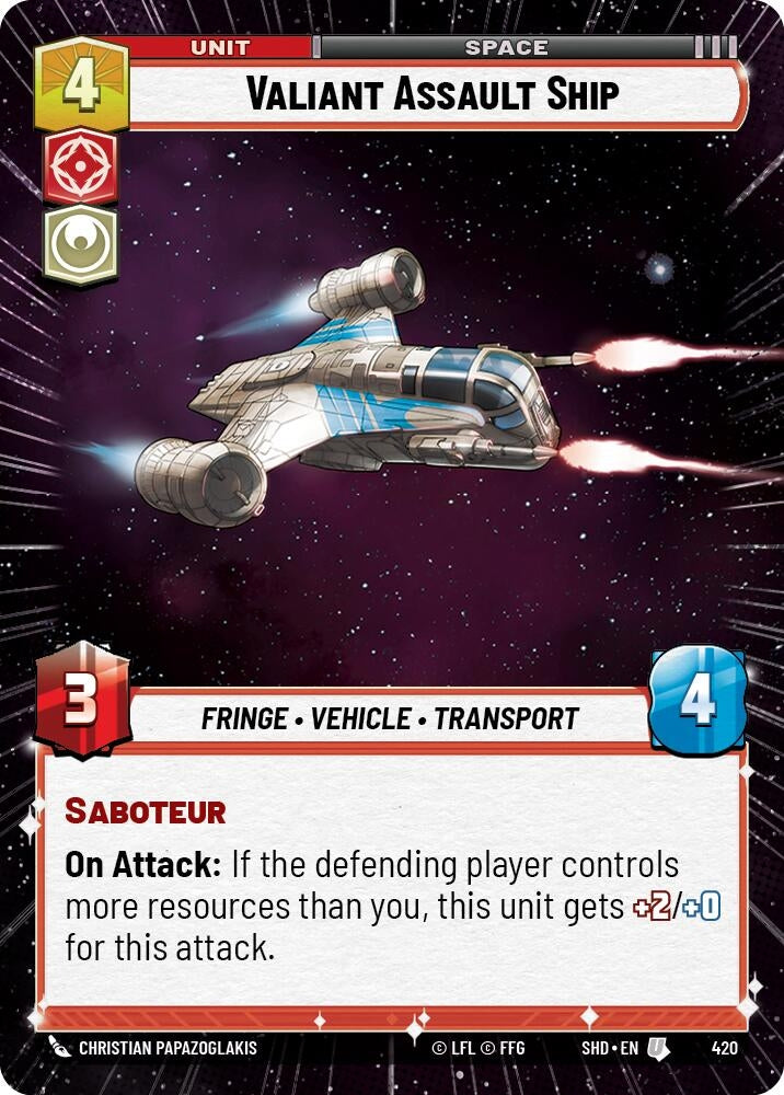 Valiant Assault Ship (Hyperspace) (420) (SHD)