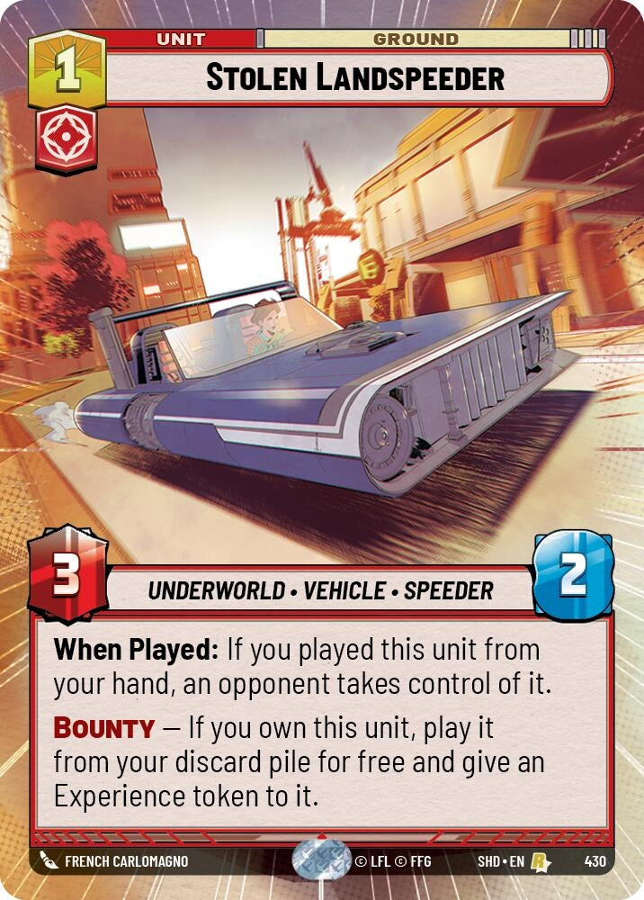 Stolen Landspeeder (Hyperspace) (430) (SHD)