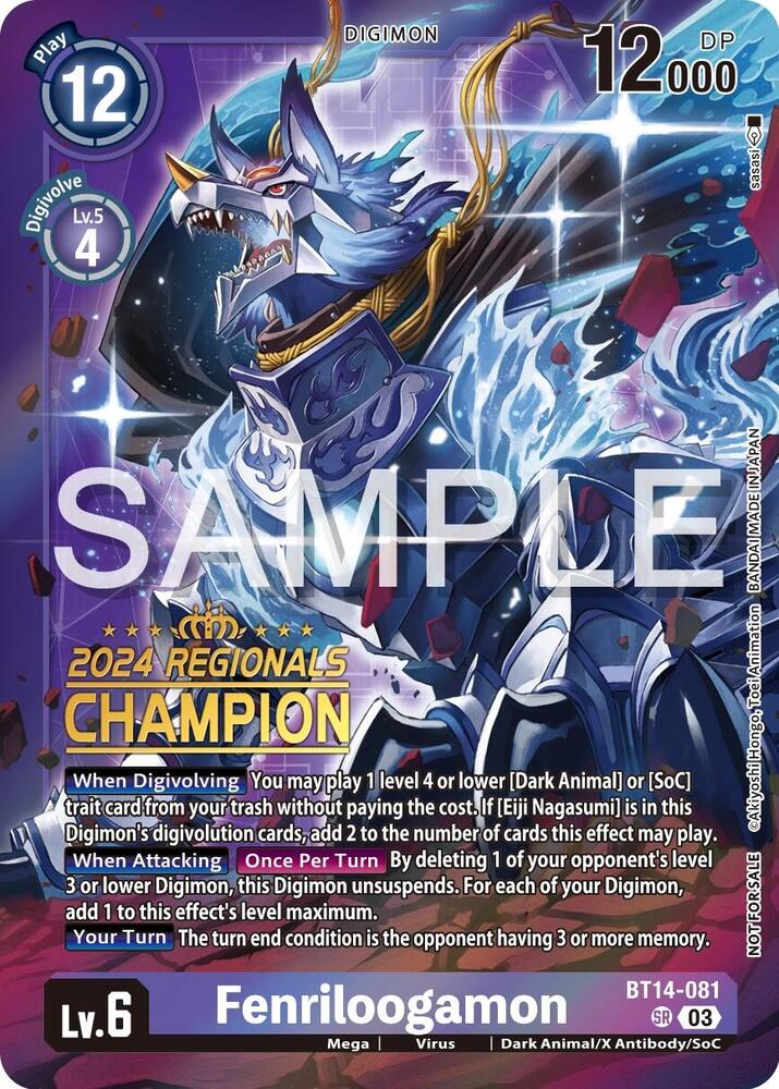 Fenriloogamon (2024 Regionals Champion) (BT14-081 SR) (BT-14)