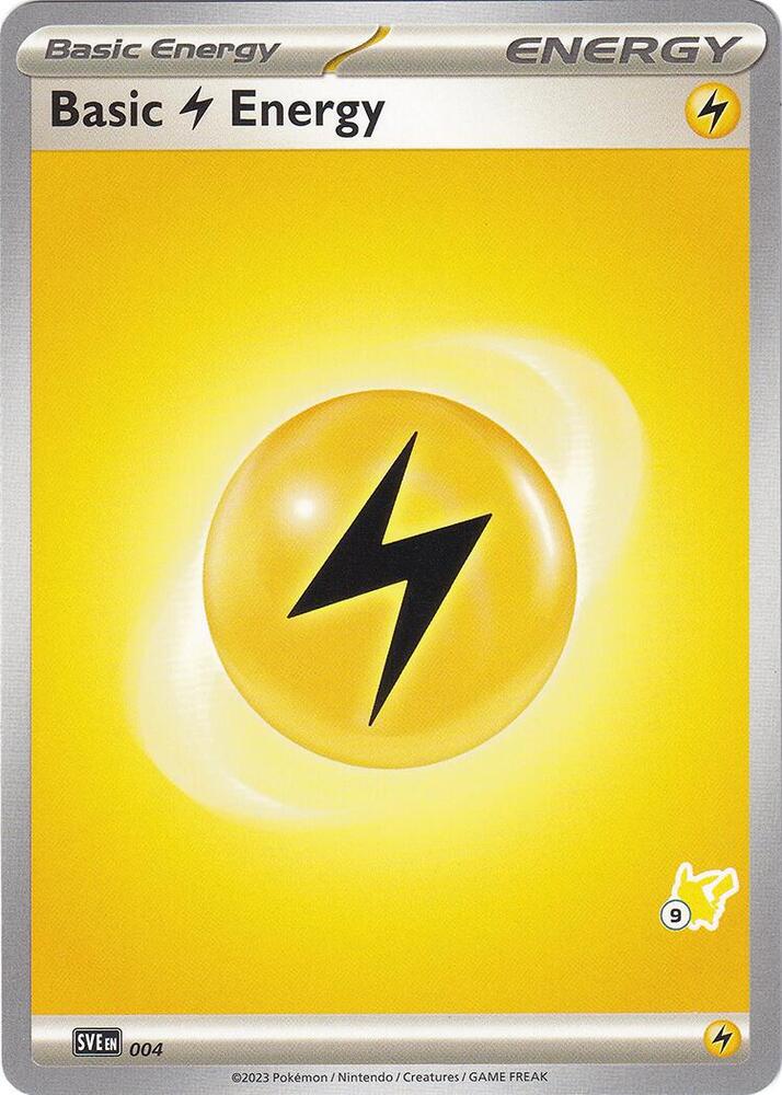 Basic Lightning Energy - Pikachu 9 (004) (BA24)