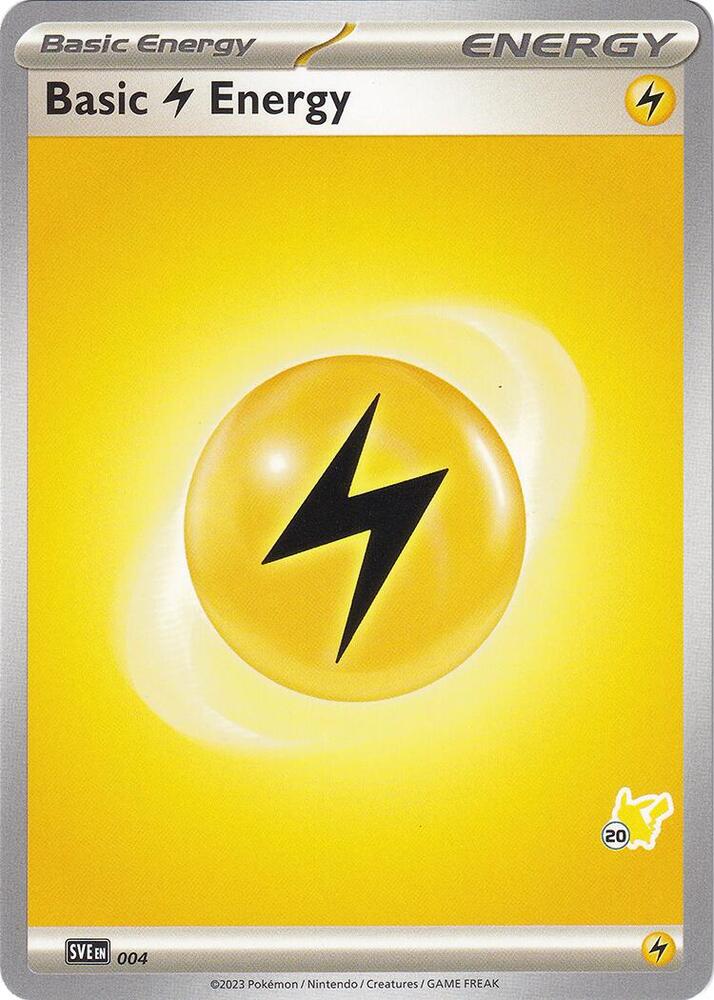 Basic Lightning Energy - Pikachu 20 (004) (BA24)