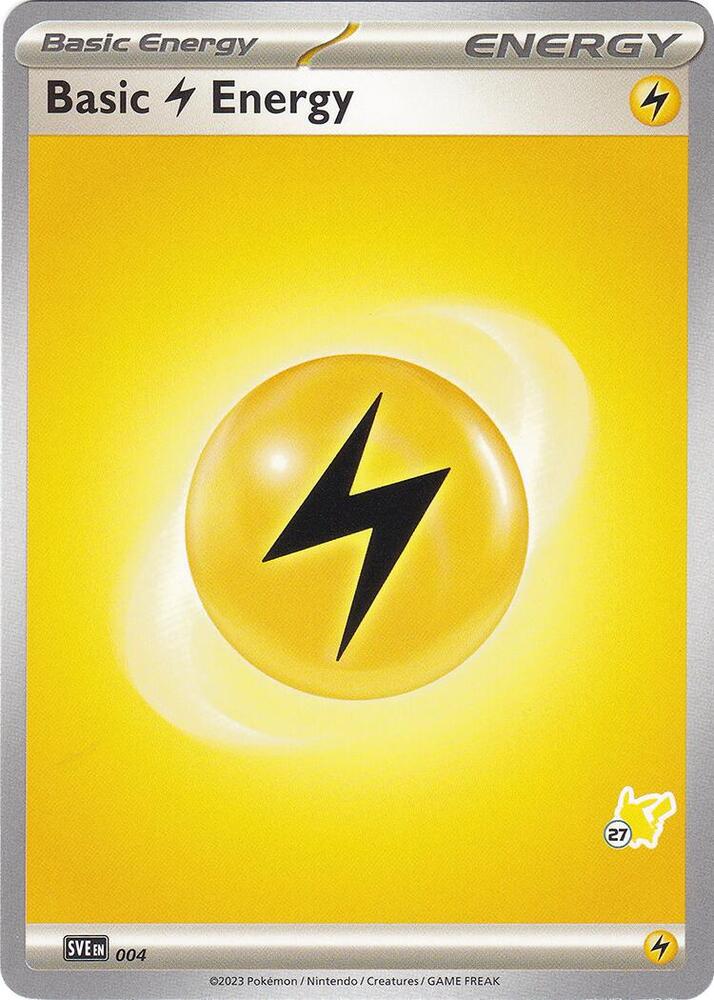 Basic Lightning Energy - Pikachu 27 (004) (BA24)