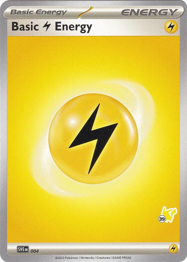 Basic Lightning Energy - Pikachu 39 (004) (BA24)