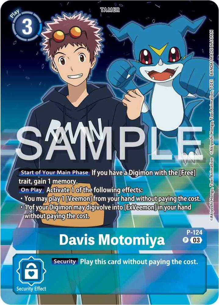 Davis Motomiya - P-124 (Digimon Adventure 02: The Beginning Set) (P-124 P) (D-PR)