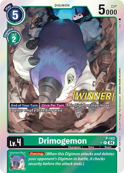 Drimogemon - P-143 (Store Tournament 2024 Jul. - Sep. Winner Pack) (P-143 P) (D-PR)
