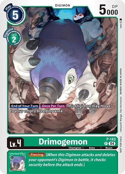 Drimogemon - P-143 (Store Tournament 2024 Jul. - Sep. Participation Pack) (P-143 P) (D-PR)
