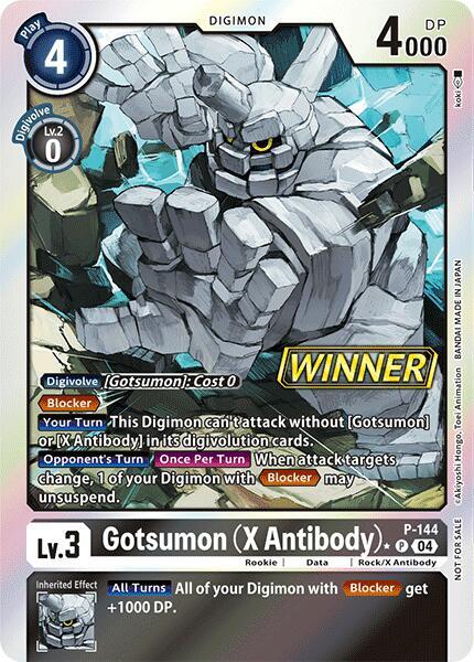 Gotsumon (X Antibody) - P-144 (Store Tournament 2024 Jul. - Sep. Winner Pack) (P-144 P) (D-PR)