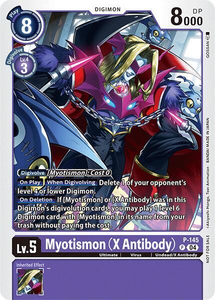 Myotismon (X Antibody) - P-145 (Store Tournament 2024 Jul. - Sep. Participation Pack) (P-145 P) (D-PR)