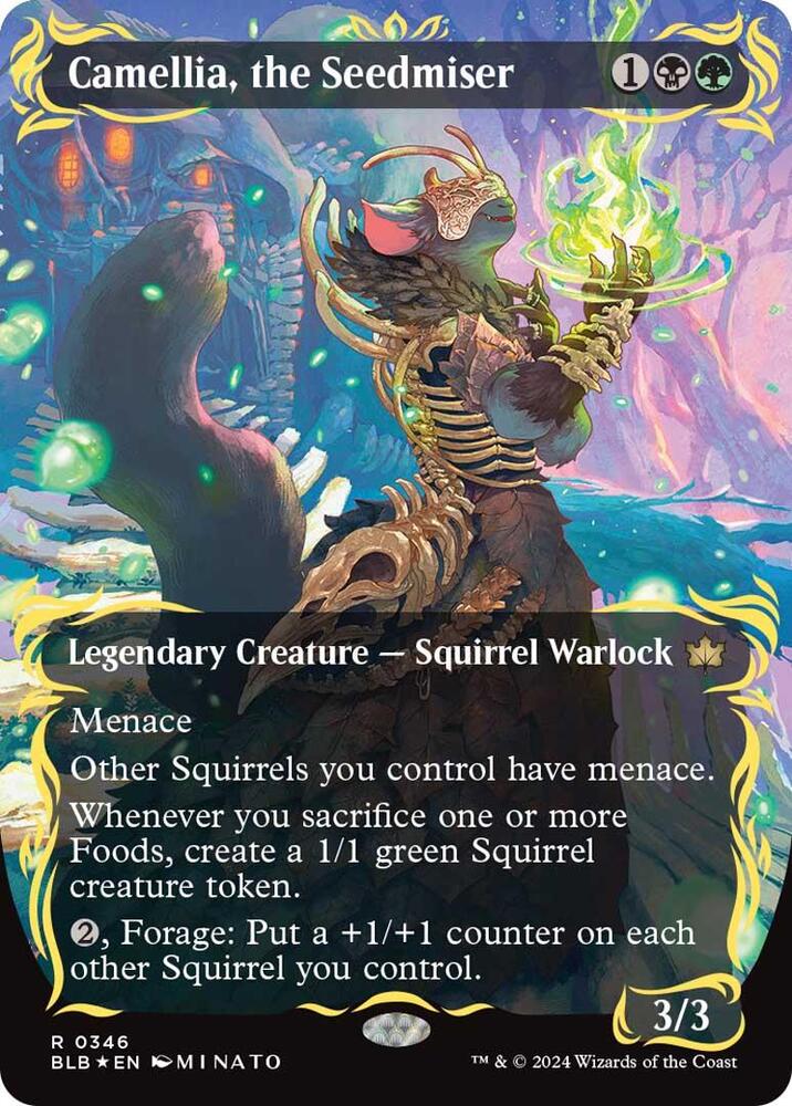 Camellia, the Seedmiser (Borderless) (Raised Foil) (346) (BLB)