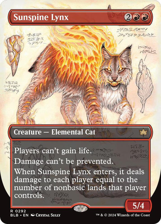 Image for Sunspine Lynx (Borderless) (292) (BLB) - Magic: The Gathering