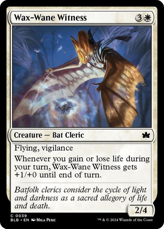 Image for Wax-Wane Witness (39) (BLB) - Magic: The Gathering