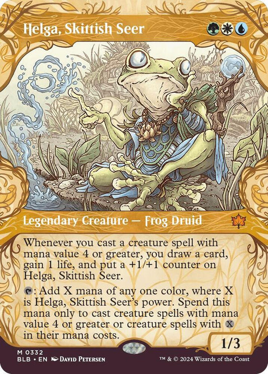 Image for Helga, Skittish Seer (Showcase) (332) (BLB) - Magic: The Gathering