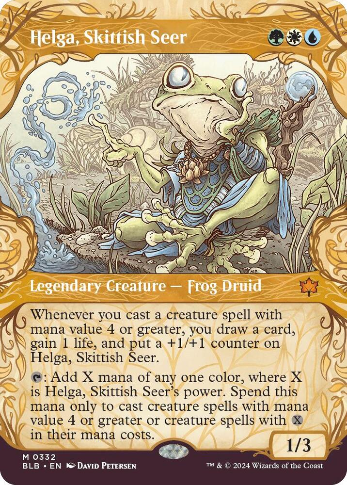 Helga, Skittish Seer (Showcase) (332) (BLB)