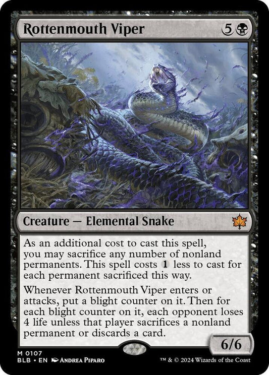 Image for Rottenmouth Viper (107) (BLB) - Magic: The Gathering