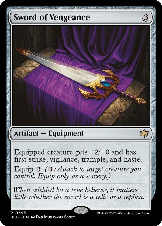 Image for Sword of Vengeance (395) (BLB) - Magic: The Gathering