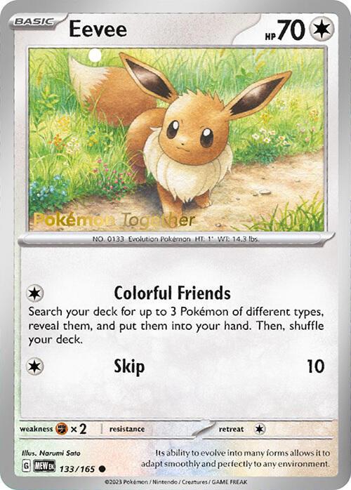 Eevee - 133/165 (Pokemon Together) (133/165) (MCAP)