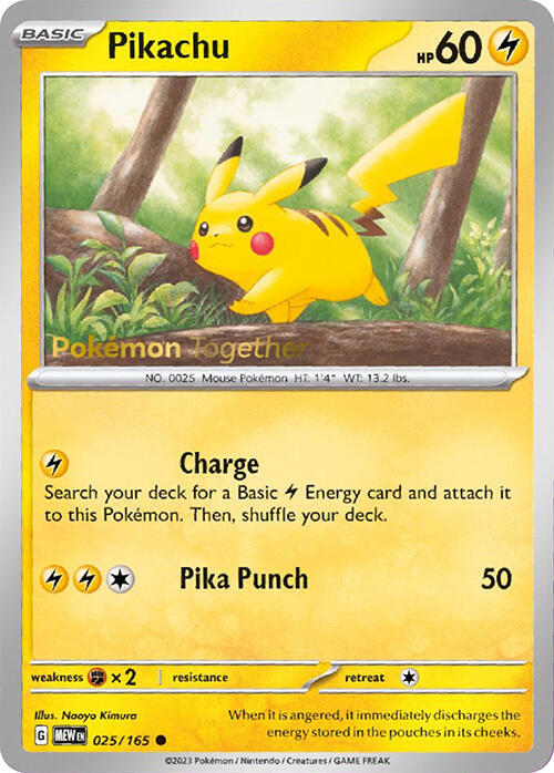 Pikachu - 025/165 (Pokemon Together) (025/165) (MCAP)