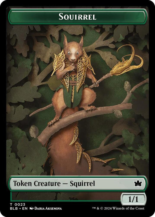 Image for Squirrel // Food Double-Sided Token (23 // 27) (BLB) - Magic: The Gathering